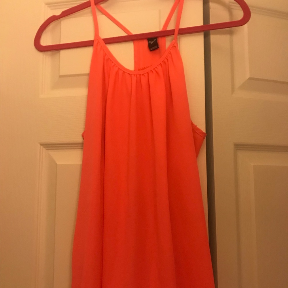 Bright Orange Cami w/ T strap Back- FREE w bundle